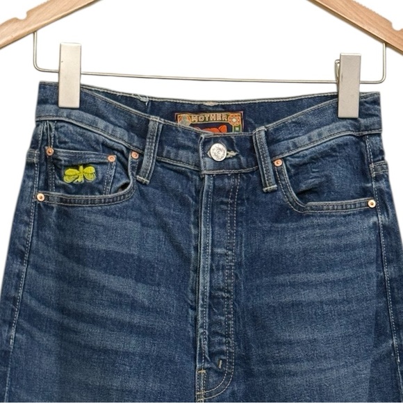 BRAND NEW MOTHER X LA DoubleJ The Tune Up Maven Sneak Jean in Middle Child Sz 26 - Picture 16 of 17